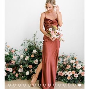Revelry Bridesmaid/Wedding Guest Dress in Cinnamon Rose